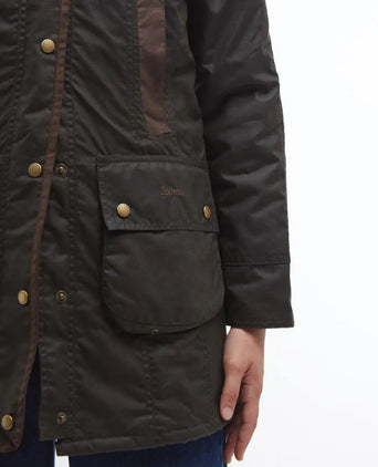 Barbour Bower Wax Jacket Dames | Groen