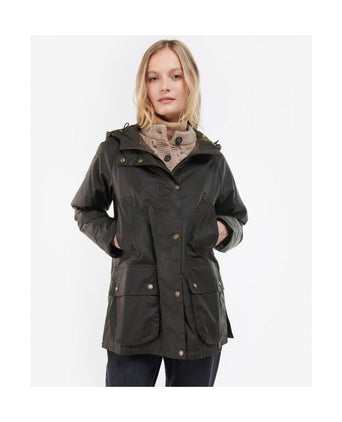 Barbour Arley Wax Jacket Dames | Olive