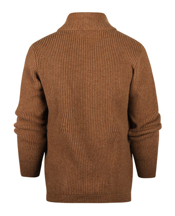 William Lockie Vest Jamie Sjaalkraag | Camel