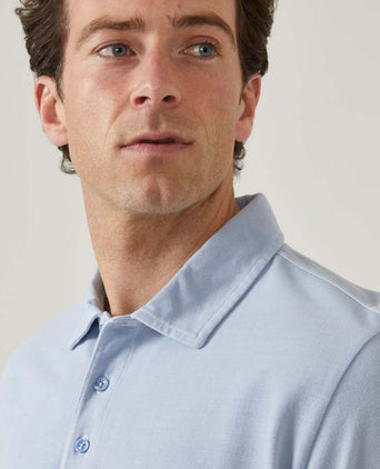 Casual Jersey Polo Short Sleeve | Blue