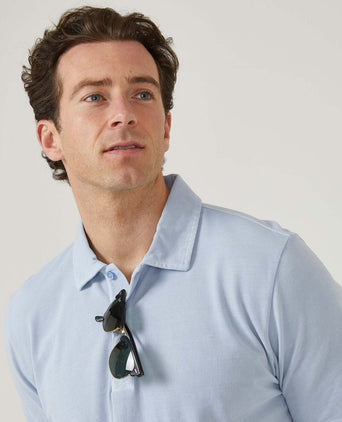 Casual Jersey Polo Short Sleeve | Blue