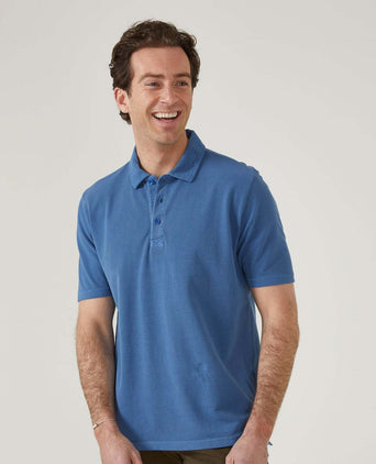 Casual Jersey Polo Short Sleeve | Blue