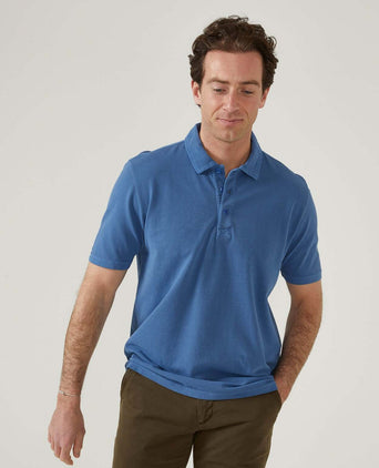 Casual Jersey Polo Short Sleeve | Blue