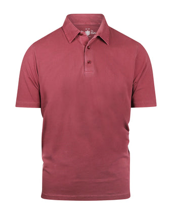Casual Jersey Polo Short Sleeve | Red