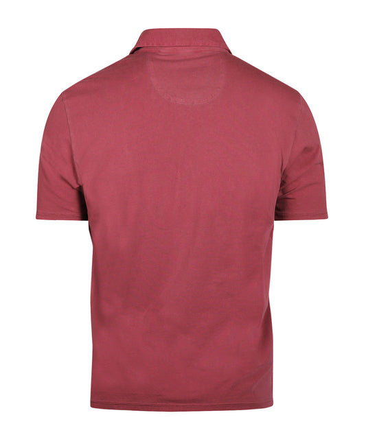 Lässiges Jersey-Polohemd, Kurzarm | Rot