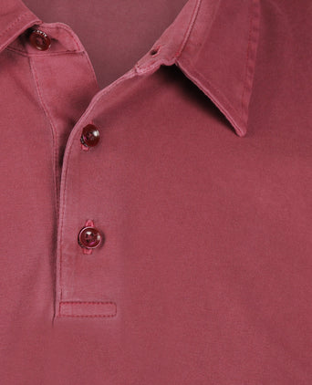 Casual Jersey Polo Short Sleeve | Red