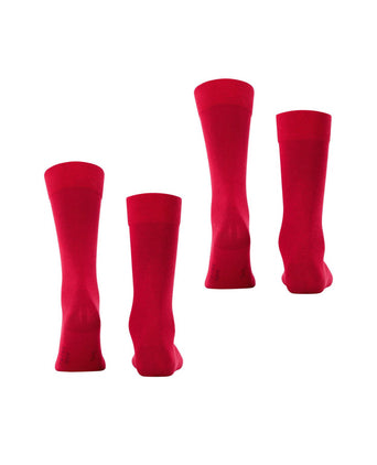 Falke 2 Pack Happy | Rood