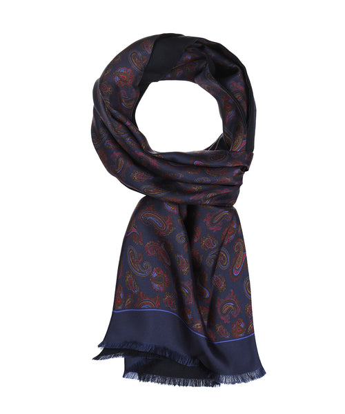 Scarf Silk/Wool | Blue