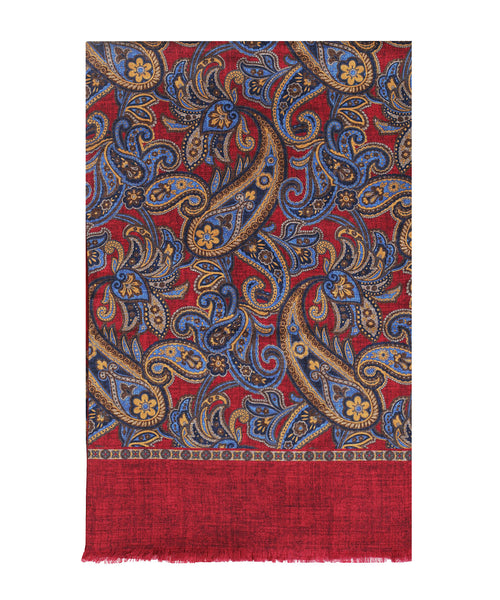 Scarf Silk/Wool | Red