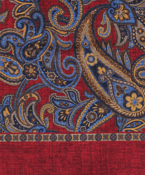 Scarf Silk/Wool | Red