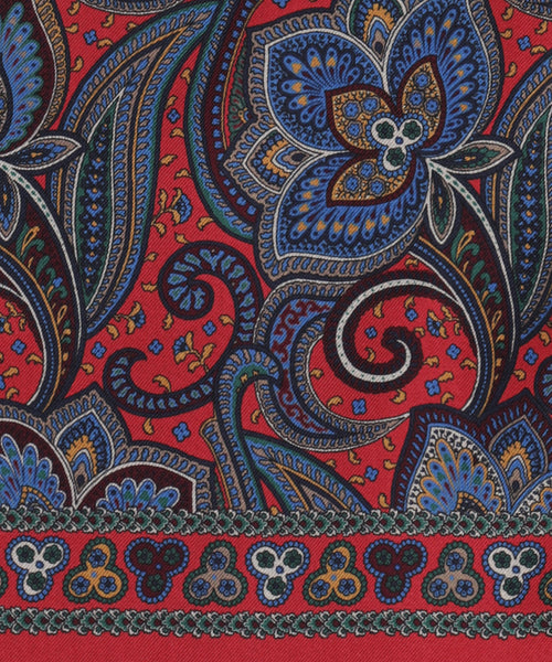 Scarf Silk/Wool | Red