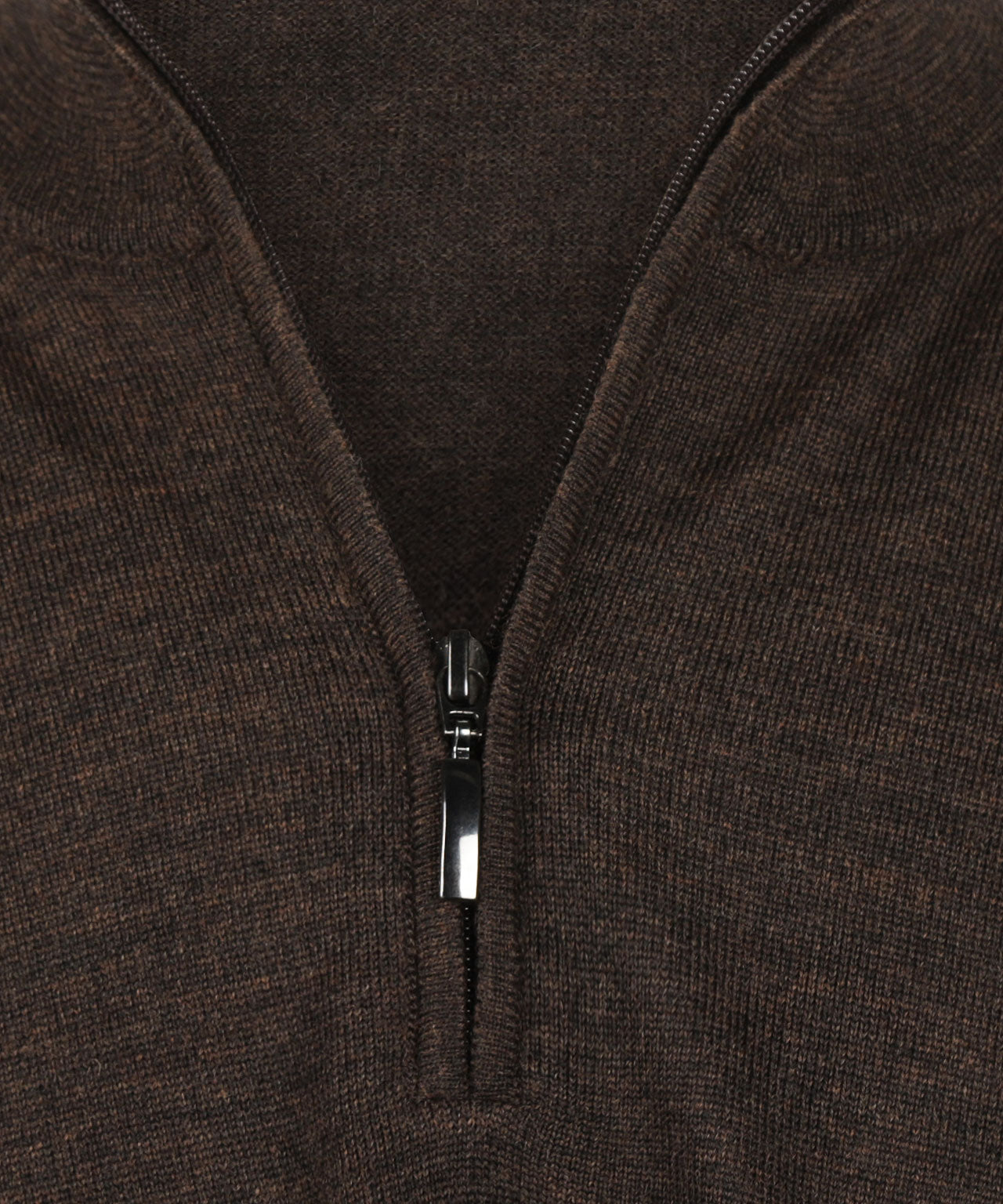 Merino Turtle rits | Donker Bruin