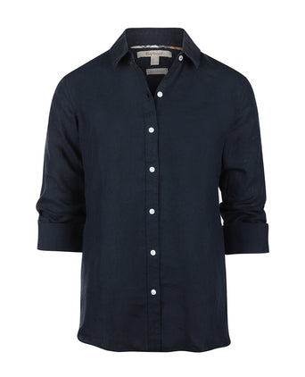 Barbour Shirt Dames | Navy Blauw