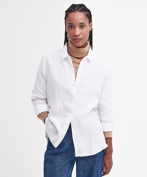 Barbour Shirt Dames | Wit
