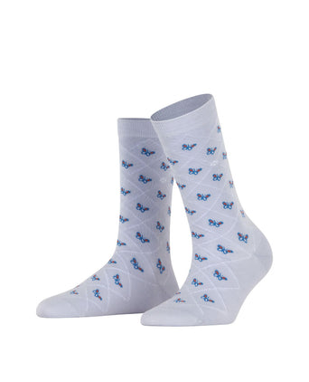 Burlington Sock Butterflies | Blue