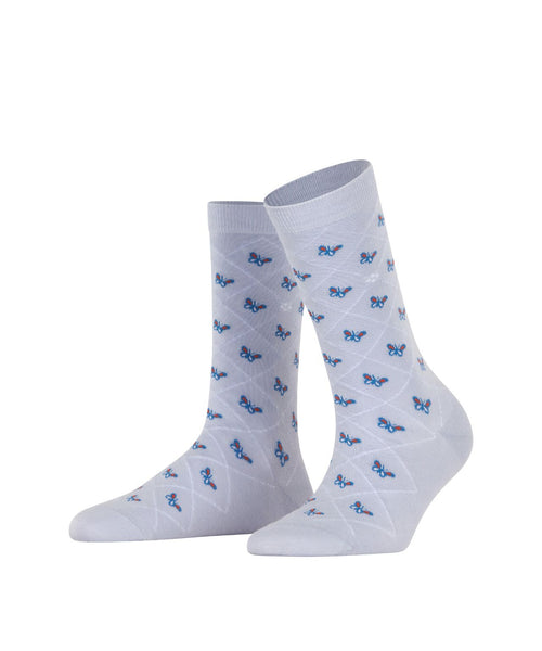 Burlington Sock Butterflies | Blue