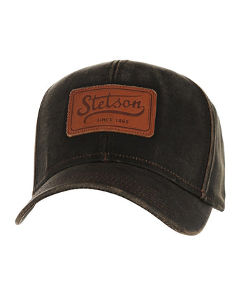 Stetson Baseball Cap CO/PES Leather Patch | Brown