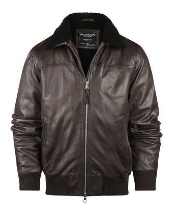 Wellington Leather Pilot Jacket Belen | Brown