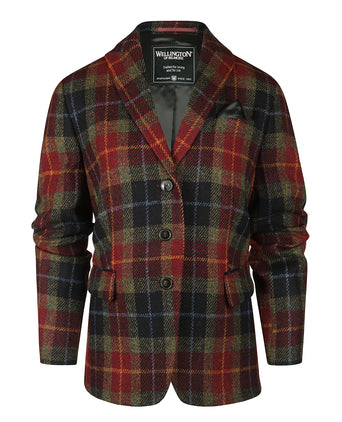 Harris Tweed Dames Blazer Carola | Rood