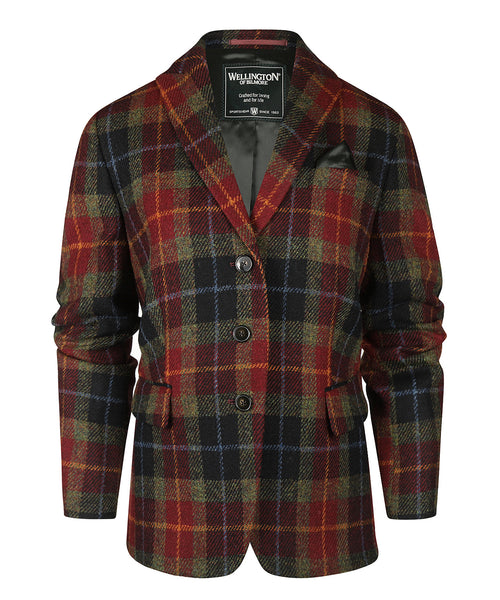 Harris Tweed Dames Blazer Carola | Rood