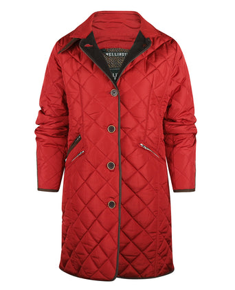 Wellington Quilt Jas Dames | Rood