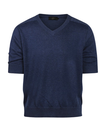 Women's V-Neck Sweater | Denim Blue