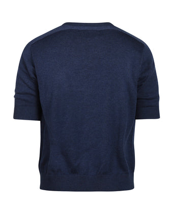 Women's V-Neck Sweater | Denim Blue