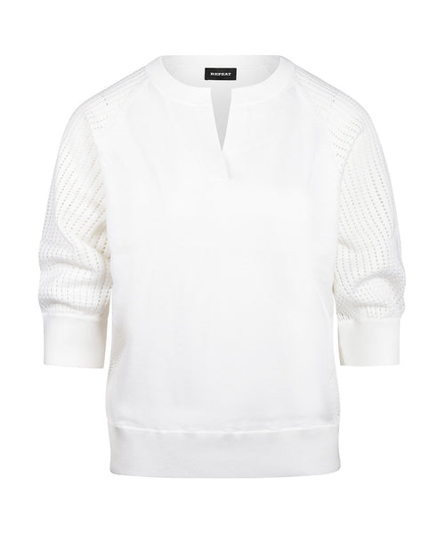 Repeat Dames V-Hals | Wit