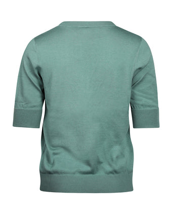 Basic Women's Sweaters short sleeves | Green