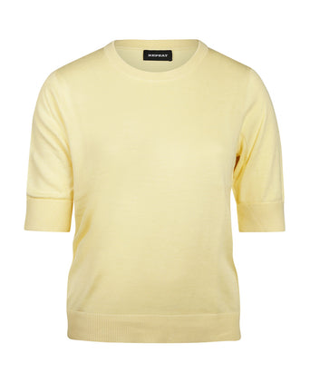 Basic Women's Sweaters short sleeves | Yellow