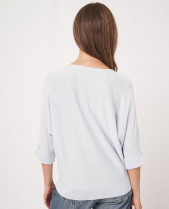 Loose Batwing Women's Sweater | Blue