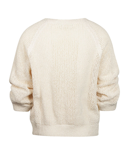 Repeat Women's Round Neck Sweater | Beige