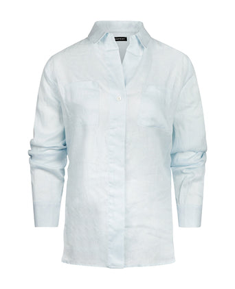 Repeat Linen Women's Blouse | Blue