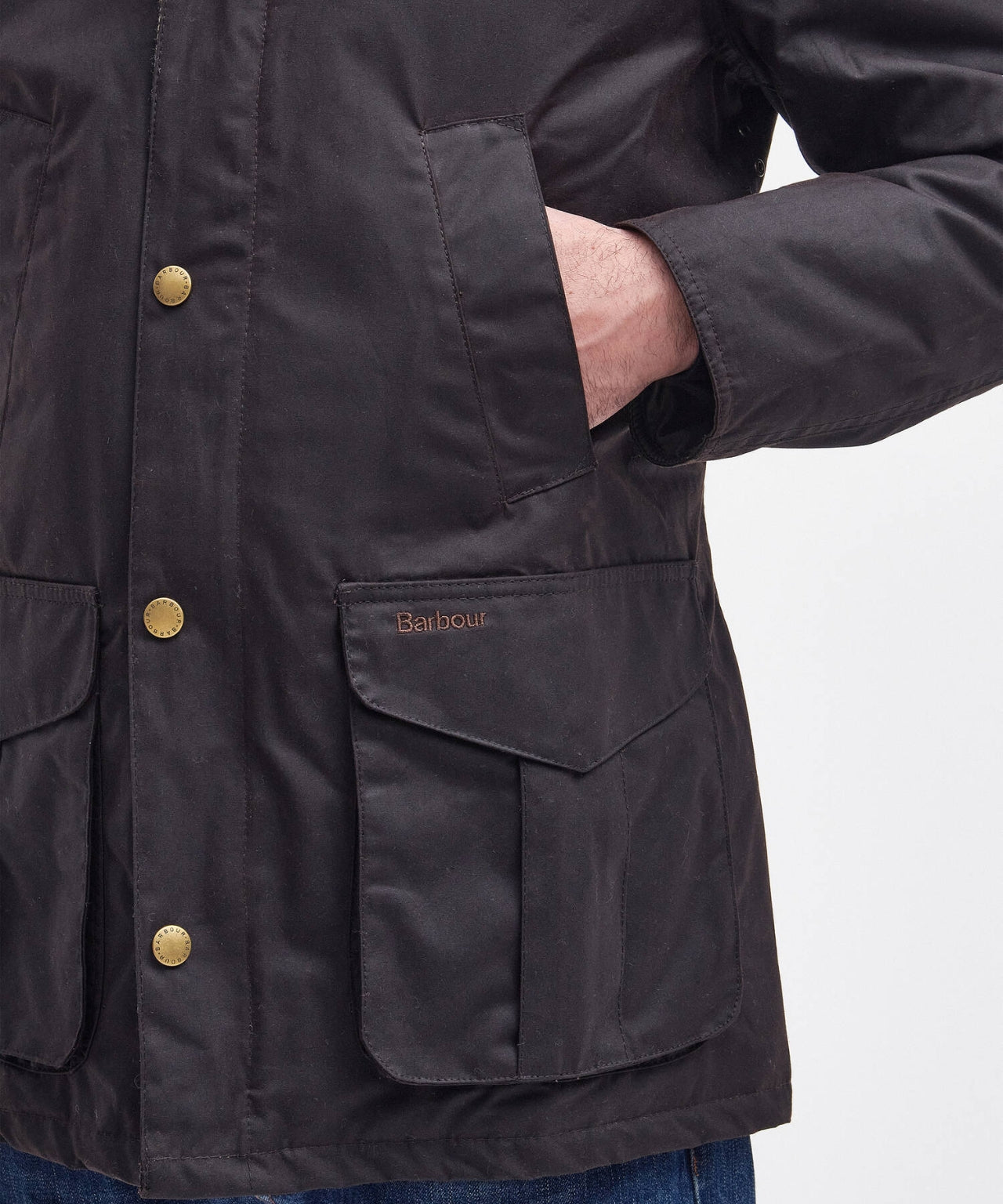 Barbour Jacke Hereford Wax | Braun