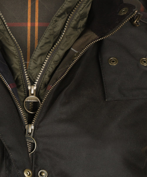 Barbour Long Cannich Wax Jacket Dames | Groen