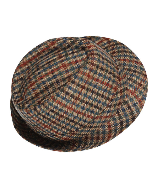 Trilby Hat Check Pattern | Brown