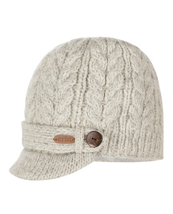 Muts Aran Cable Dames | Beige