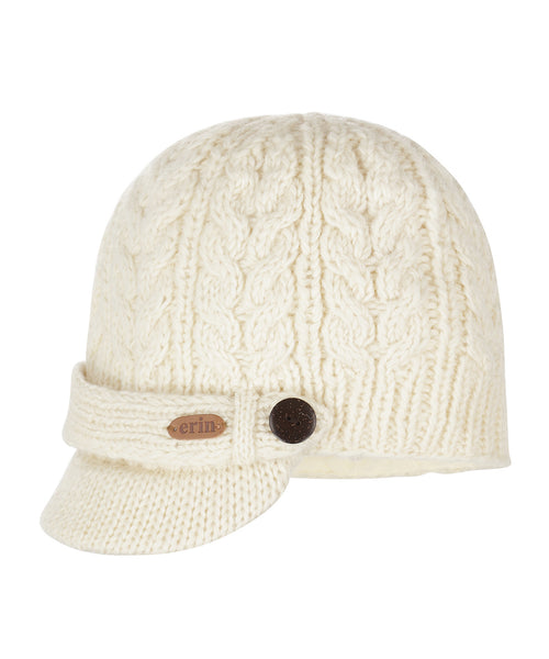 Muts Aran Cable Dames | Wit