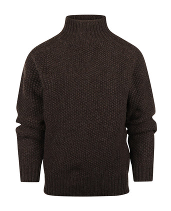 Harley of Scotland Dames Turtle Pullover | Bruin