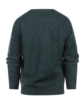 Harley of Scotland Dames Ronde Hals Pullover | Blauw