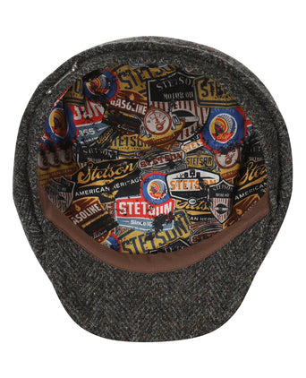 Stetson Hatteras Herringbone Harris Tweed Garage Theme | Green