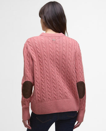 Barbour Dames Belford Knited Jumper | Roze