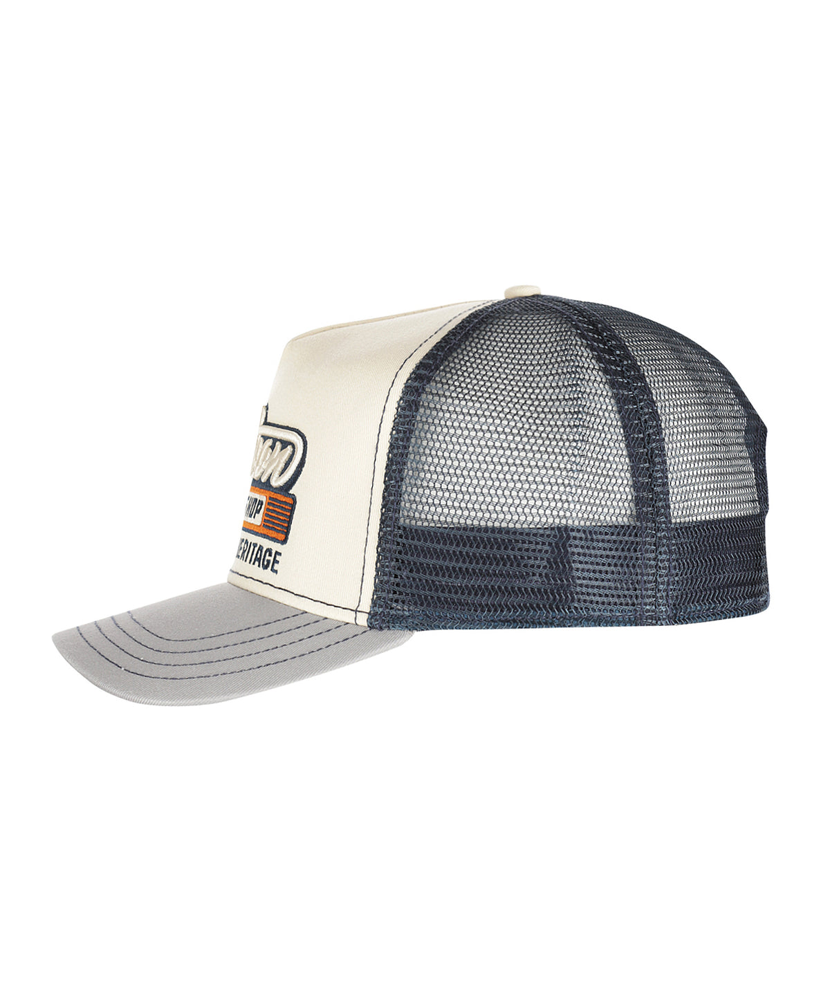 Trucker Cap Speed Shop | Grijs Beige Blauw