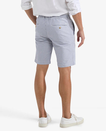 Seersucker Short | Medium Blue