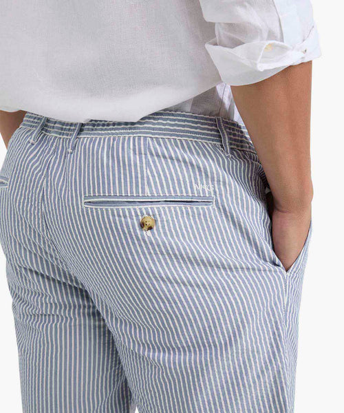 Seersucker Shorts | Medium Blue