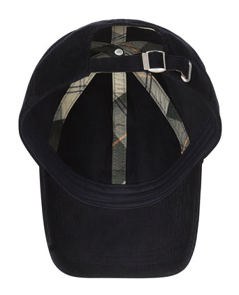 Barbour Bayfield Cord Cap | Navy Blue