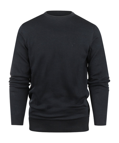 Barbour Pima Cotton Crew Neck | Navy Blue