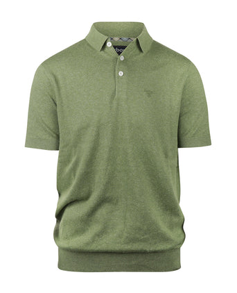 Barbour Muston linnen Blend Polo | Groen
