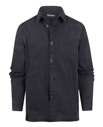 Barbour Regular Washed Overshirt | Navy Blue
