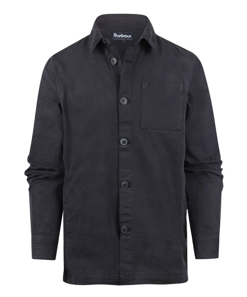 Barbour Regular Washed Overshirt | Navy Blue